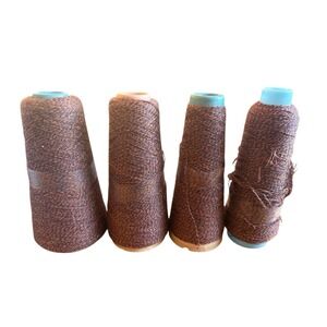 ZEGNA BARUFFA Cashwool Mouline Cone Yarn 2/30 Color 548030 Blue Rust Italy Made